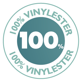 Zwembad uit 100% vinylester